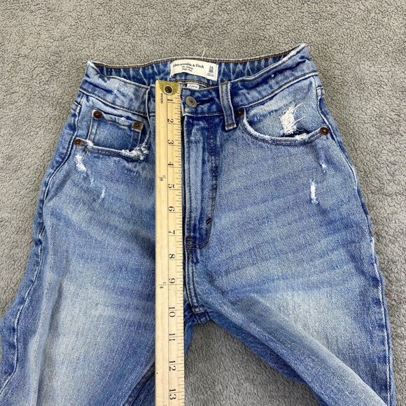 A&F Abercrombie & Fitch The Skinny High Rise Denim BlueJeans Women’s Size 24 00R - Picture 7 of 13